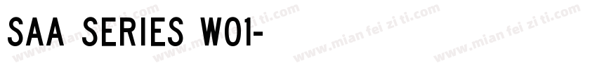 SAA Series W01字体转换